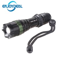 Portable 3000 Lumens Led Flashlight CREE XM-L T6 Flashlight Zoomable Cree Torch Light Waterproof 5 Modes For 1x18650 3xAAA