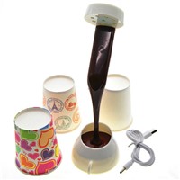 Novelty USB/AAA Romantic Pour Coffee Cup LED Home Desk Table Night Light Lamp