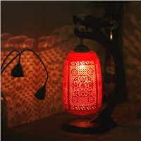 Ceramic cutout fashion modern bedside red lighting