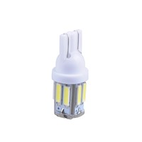 AutoEC 10X LED T10 10 SMD 7014 LED 194 168 501 10Led Instrument Lamps Auto Door Indicator Lights Super Bright White #LB130