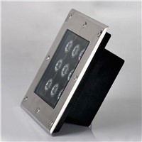 Underground Light  Square 9W LED shape waterproof outdoor lamp optional light color Decoration or Instruct buried lighting
