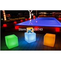 25CM outdoor indoor Magic CUBE waterproof rechargeable LED night light luminous cube table lamp for wedding party bedroom