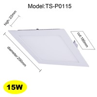 T-SUNRISE LED flat light 15W LED panel ceiling 2835 SMD aluminum plate Wall light LED ceiling lights panel downlight