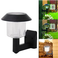 Hot Sale Solar Powered Wall Light Auto Sensor Fence LED Garden Yard Fence Lamp Outdoor Automatic sensor activates dusk.