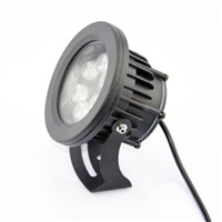 6W LED Lawn Light IP65 Waterproof AC85-265V Input Park Garden Path Way Spotlights, 1pcs Lamp + 1pcs Fixed Plunger