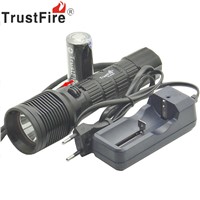 Trustfire DF007 Diving Flashlight Cree XML-2 Magnetron Switch Underwater LED light torch BY 26650 battery