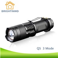 LED Flashlight Mini Penlight 2000LM Wild Flashlight LED Q5 AA5 Long Life Power Flashlight 3 Modes Portable Light Use AA 14500