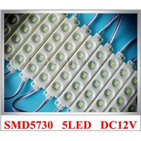 ABS injection expocy waterproof LED module light SMD 5730 LED light module back light DC12V 2.5W 5 led 95mm*18mm*6mm CE