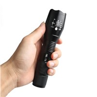 Hot  XML T6 LED 3500LM Aluminum Alloy Zoomable Flashlights Torches lamplight for 18650 Rechargeable or AAA Battery