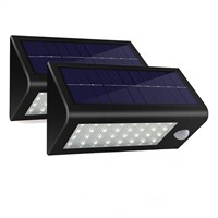 2pack/lot  32 LED 550 Lumens Ultra Bright Outdoor Solar Powered Lamp Motion Sensor Wall Detector Light With 3 Modes Weatherproof