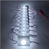 100pcs 2w high power Waterproof LED Injection Module with lens DC12V 160lm for Double-sided Lightbox high brightness