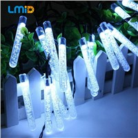 LMID Solar LED Lamp Fairy Icicle Solar Power String Light Christmas Holiday Decoration Garden Waterproof Outdoor Lighting