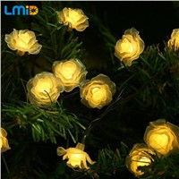 LMID Solar Lamps  Romantic Fairy Outdoor Solar Light Colorful Christmas Holiday Wedding Decoration Waterproof String Lighting