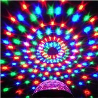 ZINUO 6 Color Voice Control MP3 RGB Crystal Magic Ball Stage Lamp Disco DJ Light Party Lights Sound Control  Laser Projector