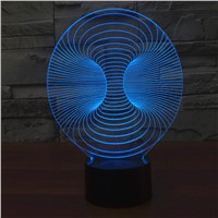 Amazing Magical Optical Illusion 3D LED Night Light Trumpet USB Table Light Novelty Lighting Lamp Atmosphere Lights