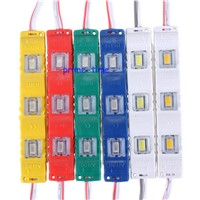 High Quality 5630 SMD 3 LED Module Injection Waterproof IP65 Light Lamp DC12V White Red Green Yellow Blue
