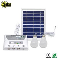 2016NEW multi-function Solar Mobile Lighting System Home outdoors Camping Tent Eemergency Charging Mobile Phone+2LED Bulbs