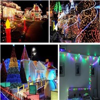 10m 100LED Decoration LED Copper Wire Fairy String Lights Lamps for Christmas Holiday Wedding Party Waterproof Outdoor Light