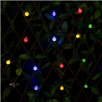Solar Holiday LED Garlands String Lights 30 Led Ball Wedding Party Garden Decoration Lamps Luce Solar Power String Fairy Lights