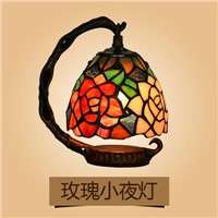 Tiffany European Romantic American Creative LED Lamp, Bedroom Bedside Lamp, Night Lamp, Decorative Lamp Feeding