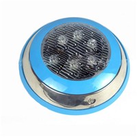 2pcs/lot 2016 New led round swimming spot lamp warm white white RGB 6W 12V LED Underwater Landscape Lamp Swimming Pool Wall Lamp