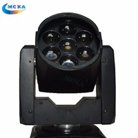 4 Pcs/lot 7*12W Zoom LED Moving Head Stage Light  with flight case dmx 512 Master-slave control LED  high power RGBW