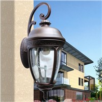 High End Cottage Southeast Asia Waterproof H 62cm Iron Glass E27 Outdoor Wall Lamp for Garden Balcony Street Porch Light  1436
