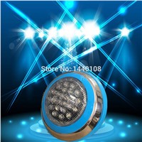 24w  led round swimming spot lamp Stainless RGB  Ac12V/24v LED Underwater Landscape Lamp Swimming Pool Wall Lamp