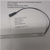 30cm/pcs touch dimmer led rigid bar 5pcs/lot SMD2835 120leds/m led strip