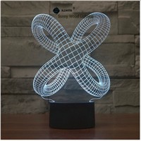 Vine  touch switch LED 3D lamp ,Visual Illusion  7color changing 5V USB for laptop,  desk decoration toy lamp