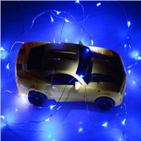5M 50 LED Copper Wire LED Fairy String Lights Lamps for Outdoor Garden Christmas Wedding Party Decoration Battery Operated