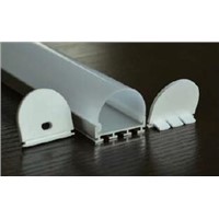 10pcs/lot LED aluminum profile for led strip Round shape with milky PC