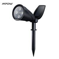 Mpow MSL9 Waterproof 2-in-1 Security Light Solar Spotlight Built-in Auto-on/off Light Sensor with 2 Levels Brightness Modes