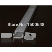 30pcs/lot aluminum profile for led flex strip light Milky PC or clear PC