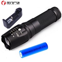 LED Flashlights torch CREE XM-L2 zoomable high quality led torch  for 18650/26650 / AAA aluminum led flashlights linternas