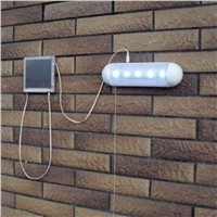 1Set 5 LED Outdoor Emergency Light Popular Split Solar Wall Light Durable Stainless Steel Plastic Garden/Hallway Solar Wall Lamp