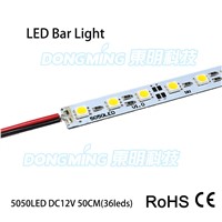 10pcs PCB led hard strip 50cm 36led 12V white/warm white no waterproof led luces strip light 5050