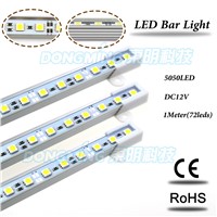 U/V Shape Aluminium Profile 1m  LED luces Strip 5050 72leds DC 12V led luces bar light Home/Kitchen/Table/Jewelry Showcase Lamps