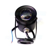 4pcs black body underwater led light AC85-265V 10W red green blue underwater led boat convex lens underwater pool lights