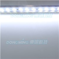 LED luces strip 1m 144 leds 4014 LED bar light 12V with Aluminium U/V profile  kitchen jewelry showcase light cold white