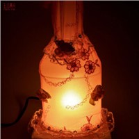 Lace bottle lamps Creative boutique household adornment romantic place of bedroom the head of a bed