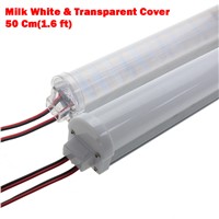 LED Bar Light double row 50cm 72leds DC 12V led tube smd 8520 With Aluminum Profile and pc cover