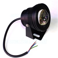 20pcs/pack 10w led underwater pool light IP68 waterproof Cool 12V fountain pond lighting  Black Body Convex Lens
