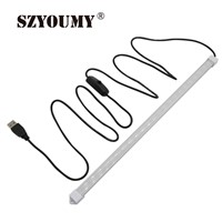 SZYOUMY 100PCS/ Lot 35CM 7W 24 Leds SMD 5630 Warm White/  White USB Rigid Strip Light DC 5V Clear/ Milky PC Cover