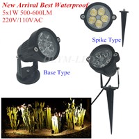 10X 5W Outdoor Garden Lamp LED Spike Light 220V 110V IP65 Waterproof Warm White LED Landscape Lawn Spot Lighting Bulbs