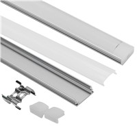 10pcs 1M Aluminum channel case for LED strip bar installation Aluminum Profile with Cover End Caps Mounting Clips