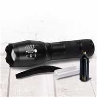 High Power CREE XML-T6 5 Modes 3800 Lumens 18650 battery LED Flashlight Waterproof Zoomable Torch lights