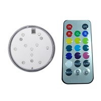 Best Price 4PCS 9 LED Remote Controller Waterproof Submersible Battery Power Lights RGB Colorful Light Lamp for Night Fish Tank