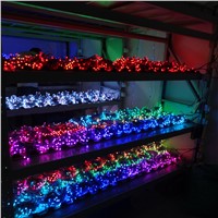 50pcs/lot WS2811 led pixel module 12mm IP68 waterproof DC5V full color RGB string light 50pcs/string White Wire Cable 0.3W