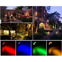 Factory 9W RGB IP65 waterproof 12~24V outdoor led landscape light for garden lighting